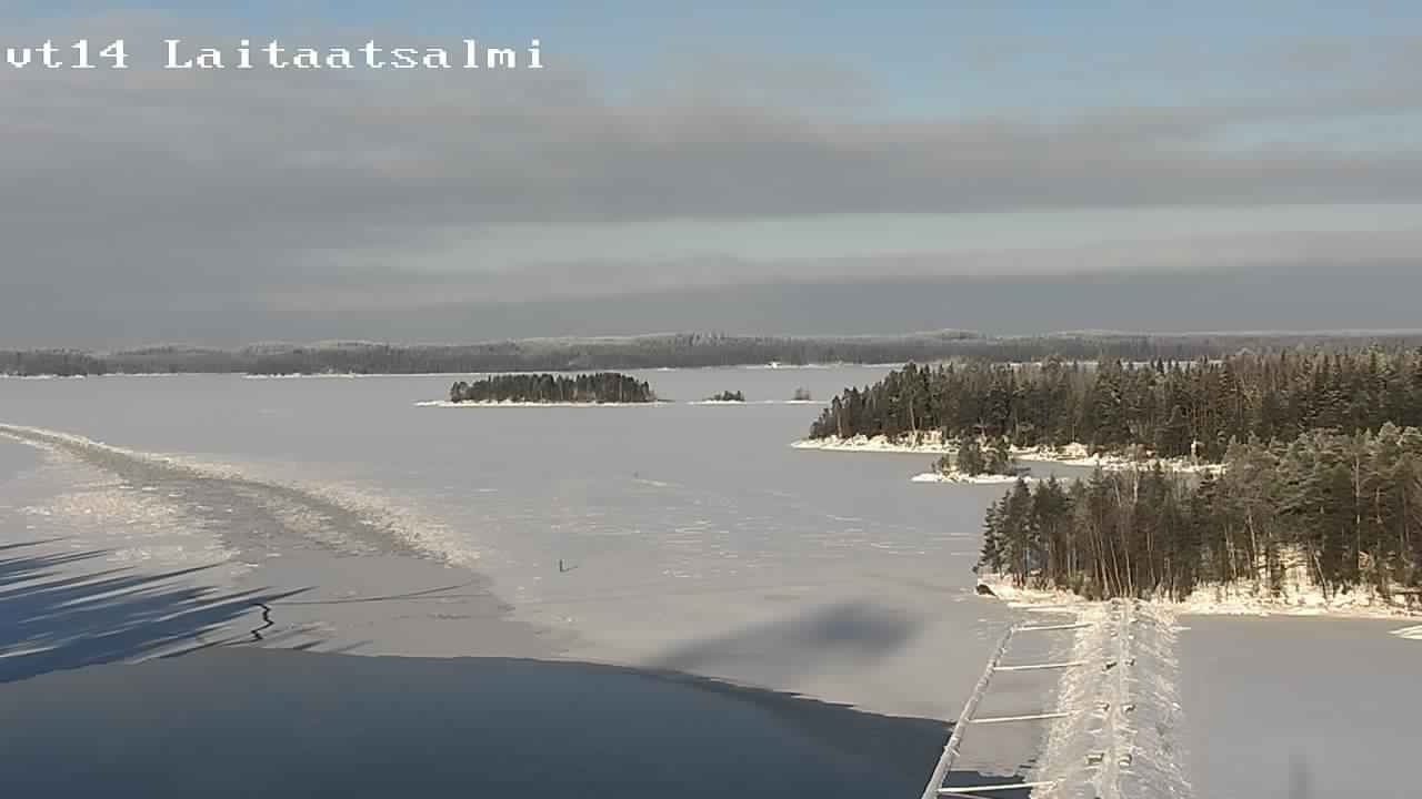 Weather Camera Image Road 14 Savonlinna, Laitaatsalmi, Savonlinna, Etelä-Savo