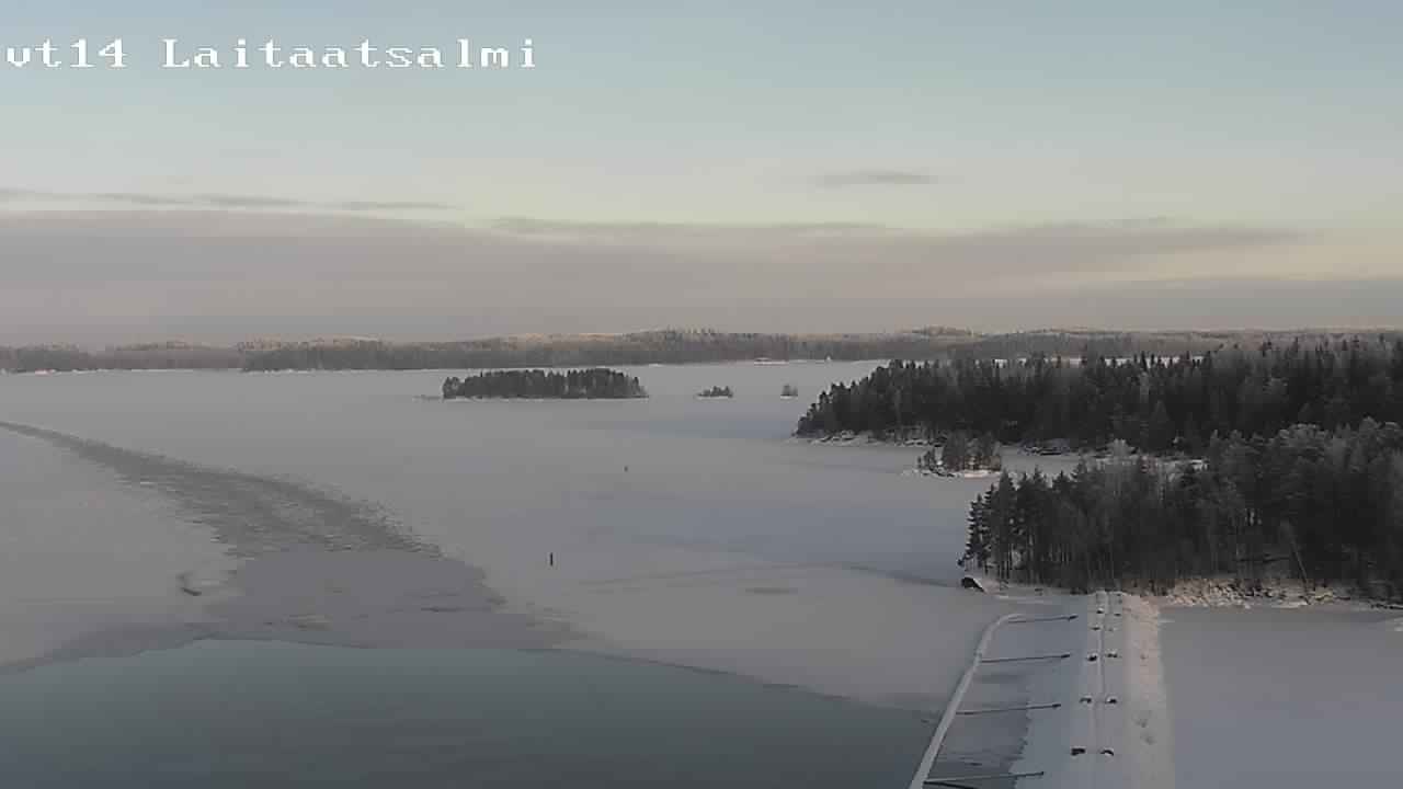 Weather Camera Image Road 14 Savonlinna, Laitaatsalmi, Savonlinna, Etelä-Savo