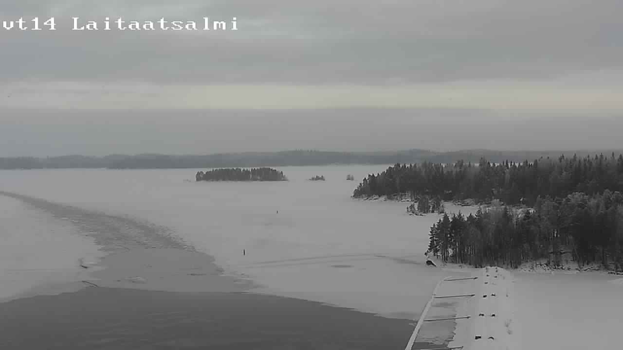 Weather Camera Image Road 14 Savonlinna, Laitaatsalmi, Savonlinna, Etelä-Savo