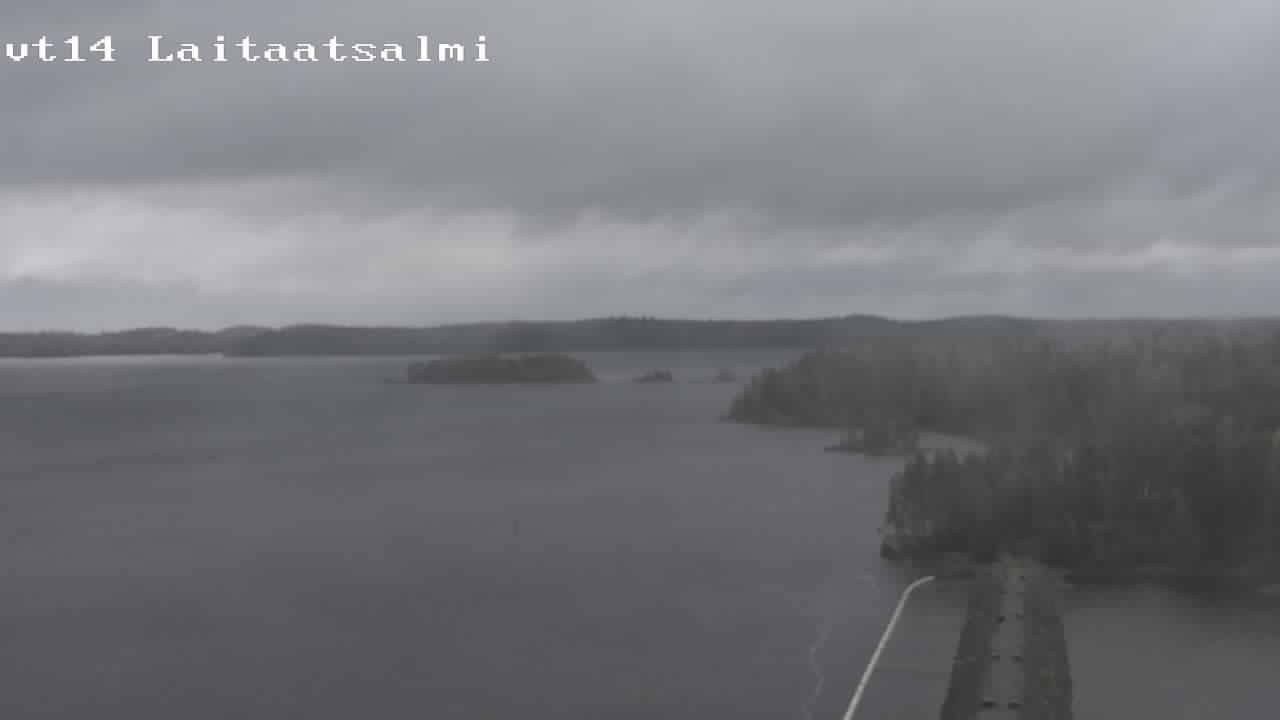 Weather Camera Image Road 14 Savonlinna, Laitaatsalmi, Savonlinna, Etelä-Savo