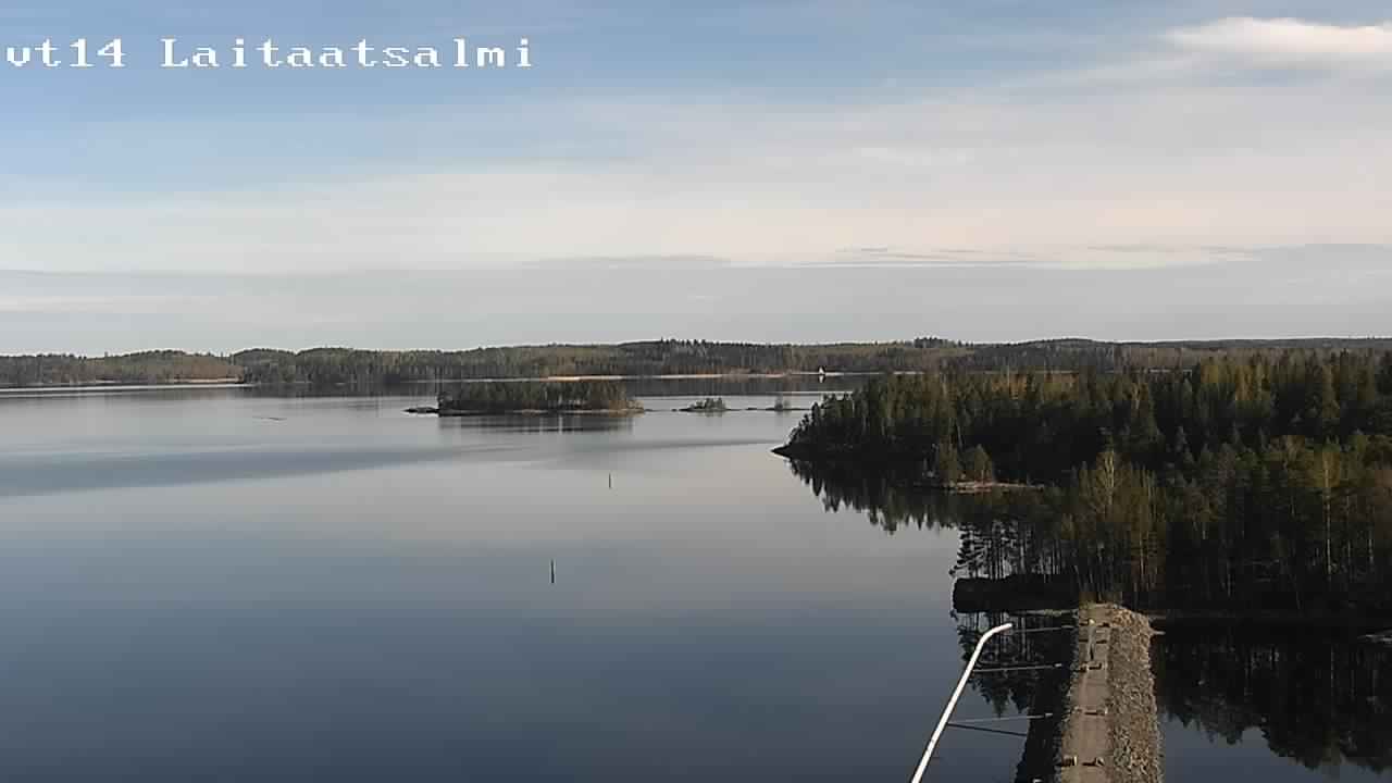 Weather Camera Image Road 14 Savonlinna, Laitaatsalmi, Savonlinna, Etelä-Savo