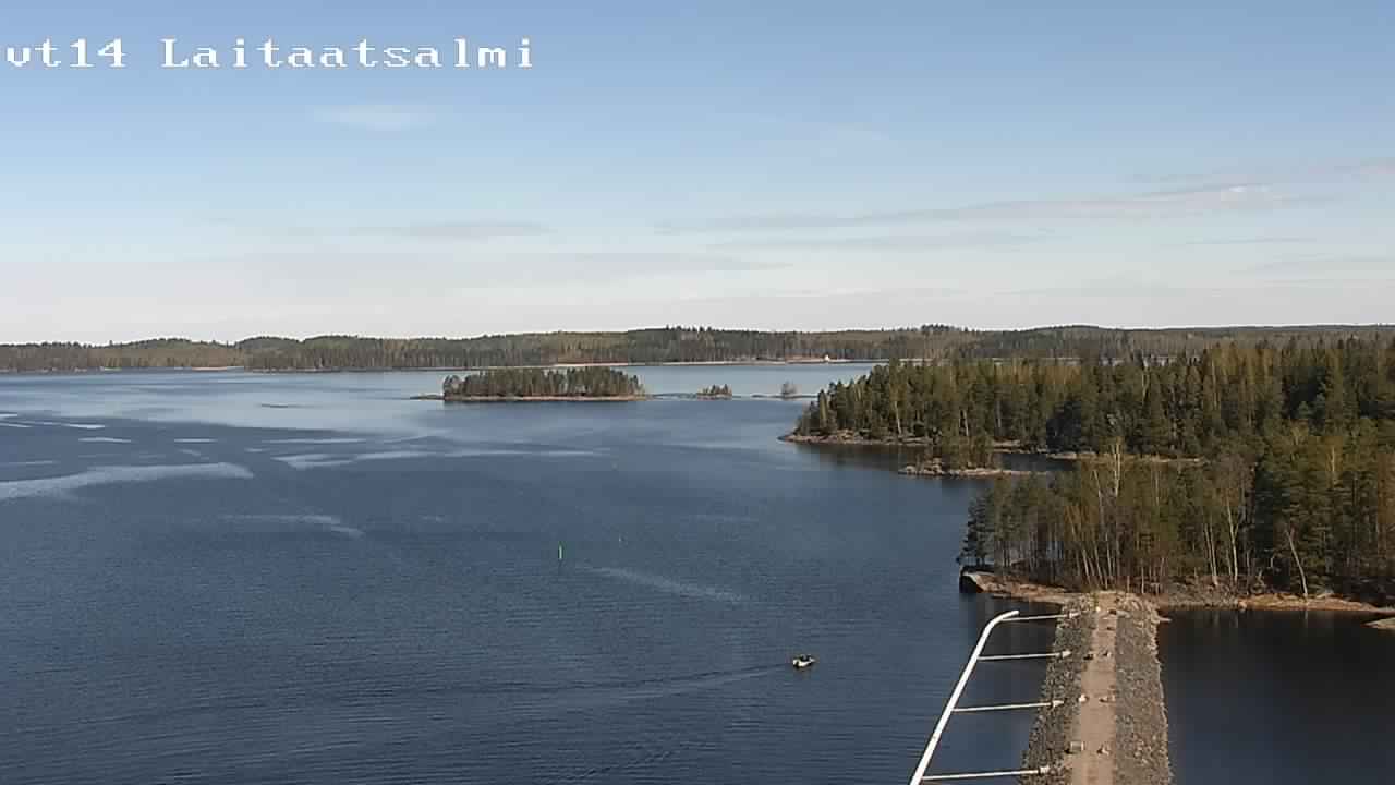 Weather Camera Image Road 14 Savonlinna, Laitaatsalmi, Savonlinna, Etelä-Savo