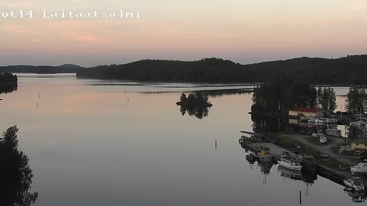 Weather Camera Image Road 14 Savonlinna, Laitaatsalmi, Savonlinna, Etelä-Savo