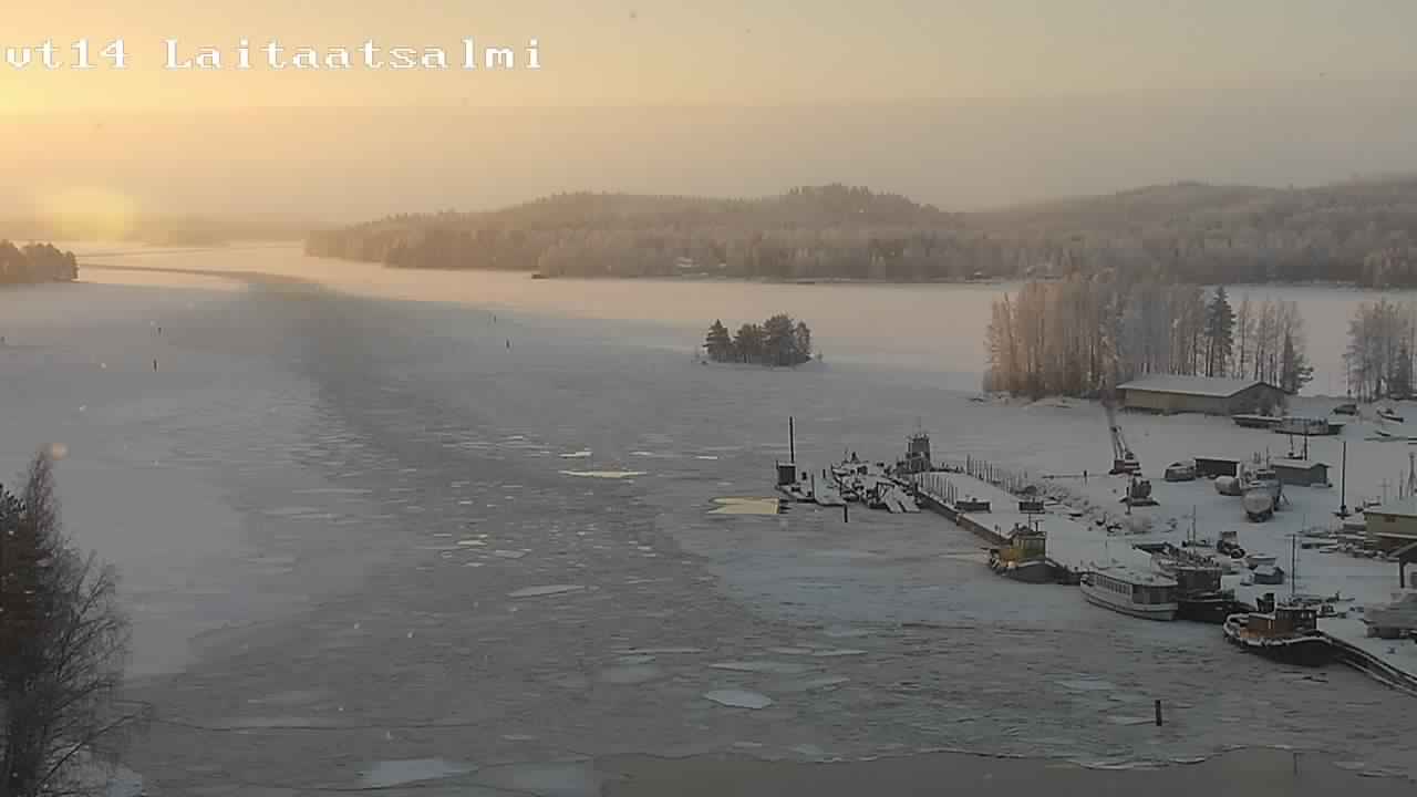 Weather Camera Image Väg 14 Nyslott, Laitaatsalmi, Savonlinna, Etelä-Savo