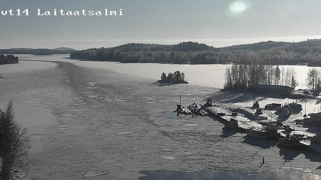 Weather Camera Image Road 14 Savonlinna, Laitaatsalmi, Savonlinna, Etelä-Savo