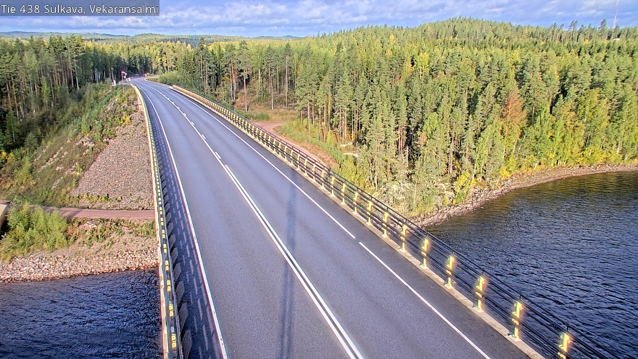 Weather Camera Image Väg 438, Sulkava, Vekaransalmi, Sulkava, Etelä-Savo