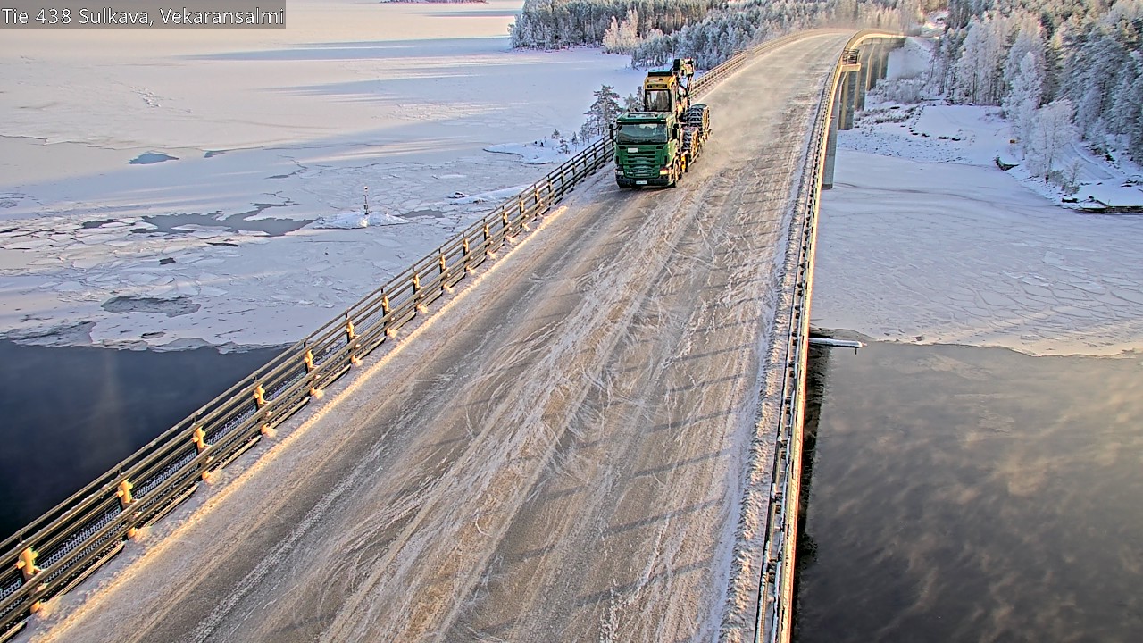 Weather Camera Image Väg 438, Sulkava, Vekaransalmi, Sulkava, Etelä-Savo