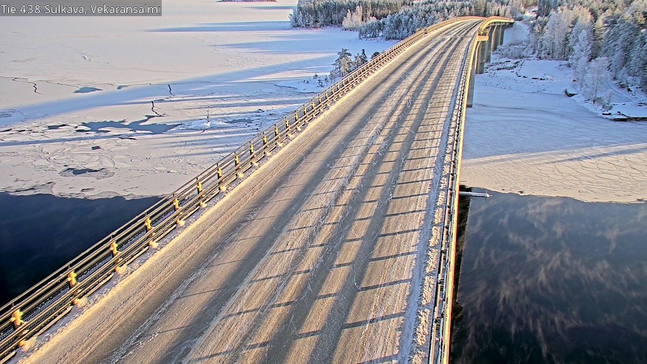 Weather Camera Image Väg 438, Sulkava, Vekaransalmi, Sulkava, Etelä-Savo