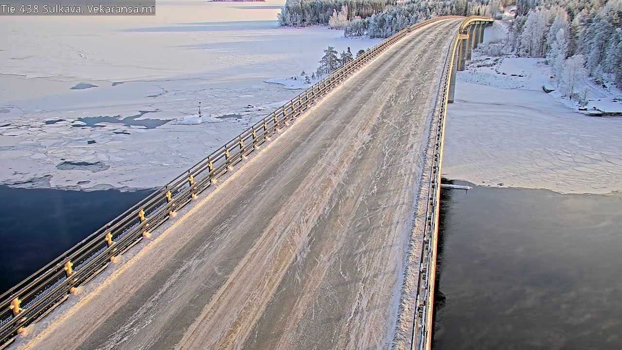 Weather Camera Image Väg 438, Sulkava, Vekaransalmi, Sulkava, Etelä-Savo