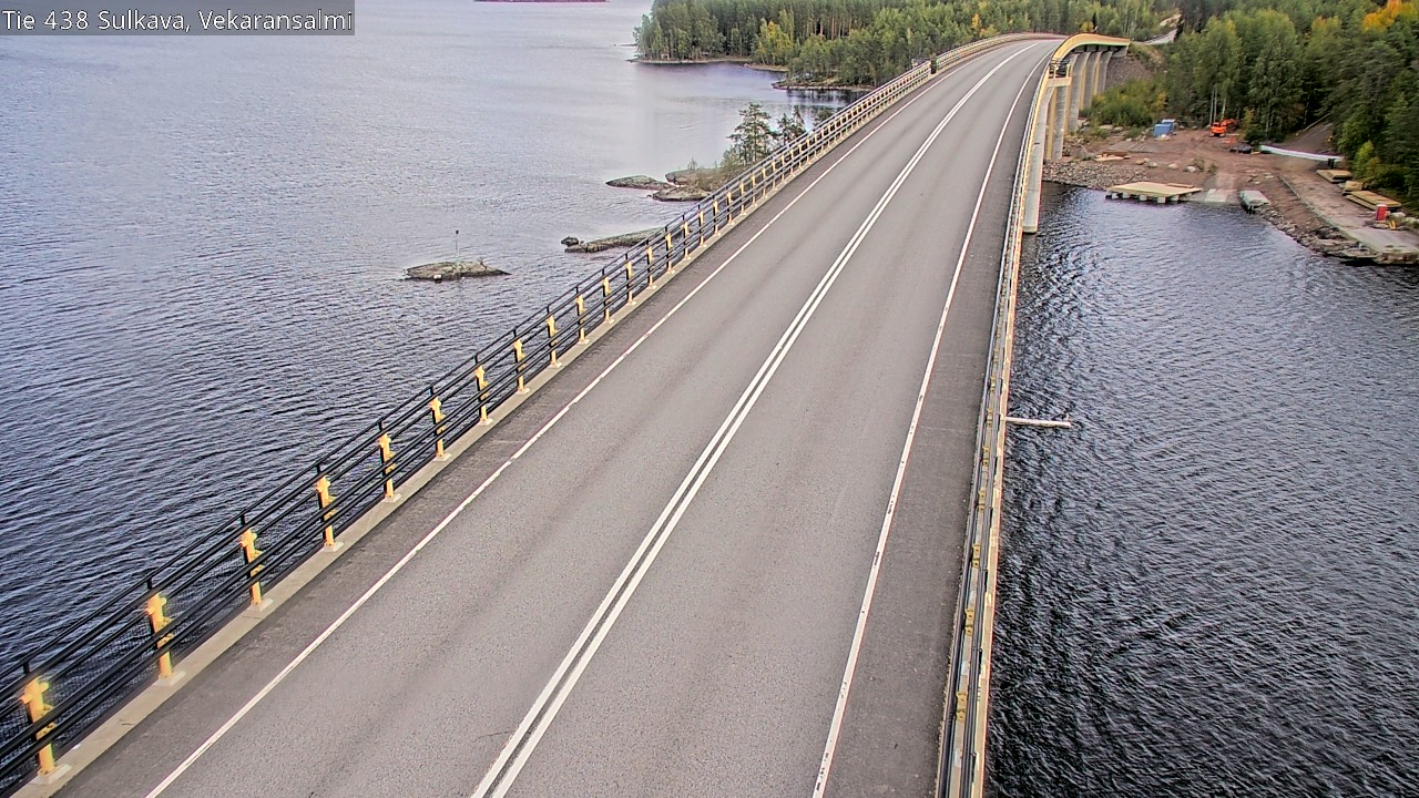Weather Camera Image Väg 438, Sulkava, Vekaransalmi, Sulkava, Etelä-Savo