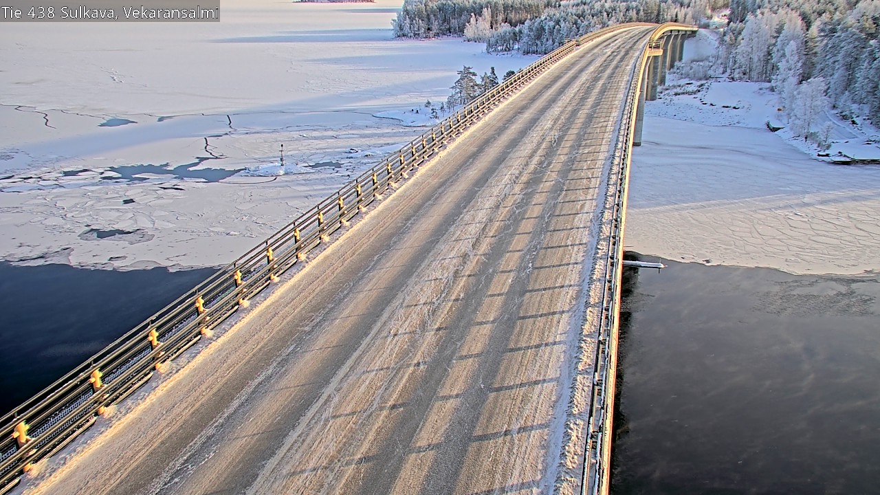 Weather Camera Image Väg 438, Sulkava, Vekaransalmi, Sulkava, Etelä-Savo
