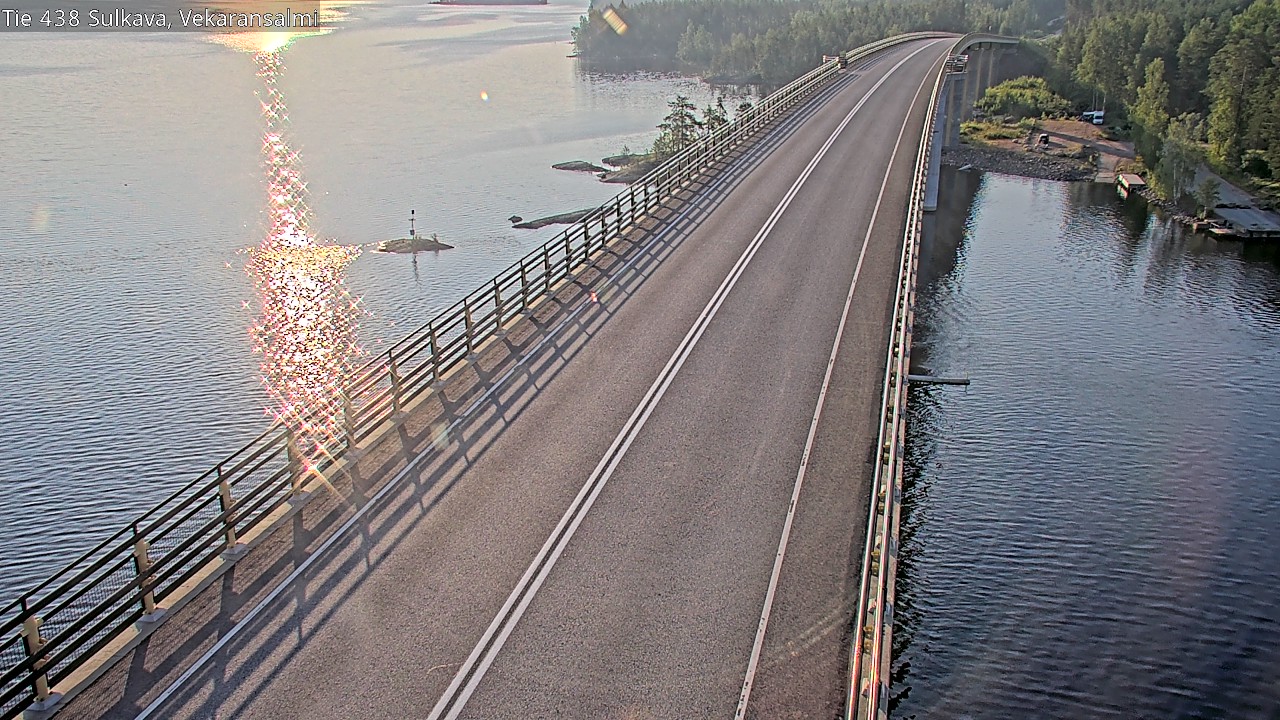 Weather Camera Image Väg 438, Sulkava, Vekaransalmi, Sulkava, Etelä-Savo