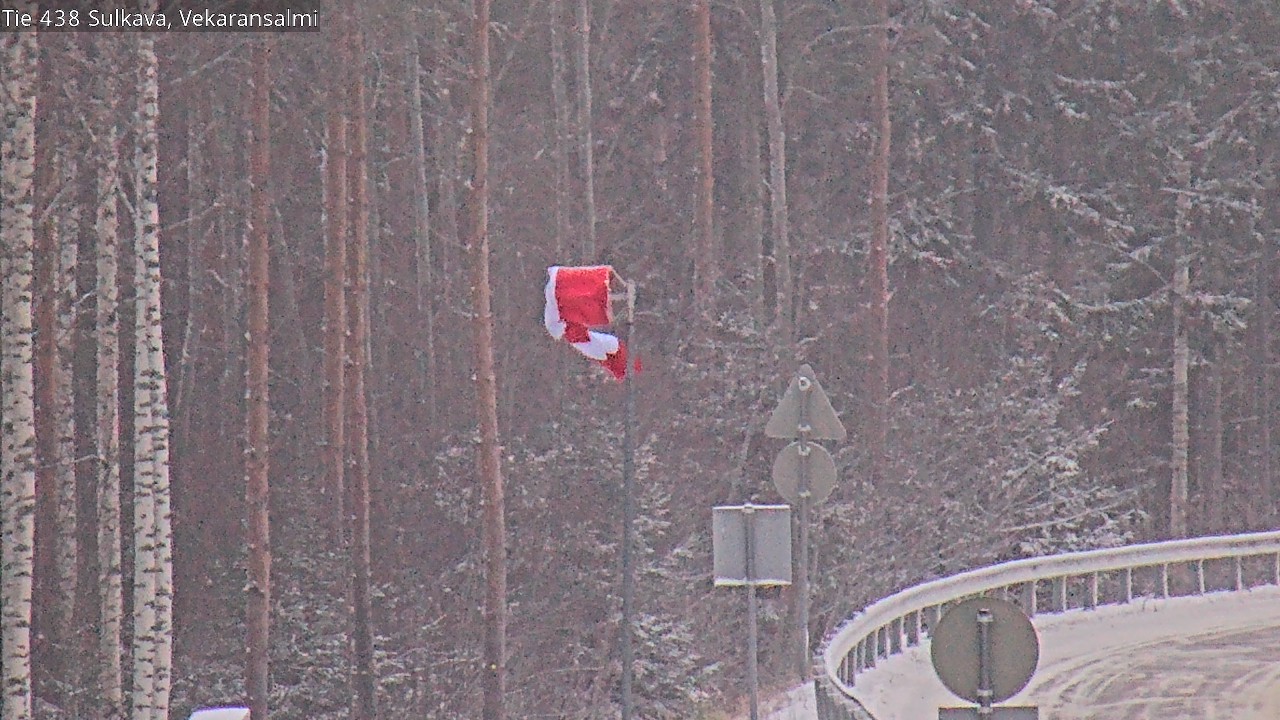 Weather Camera Image Väg 438, Sulkava, Vekaransalmi, Sulkava, Etelä-Savo
