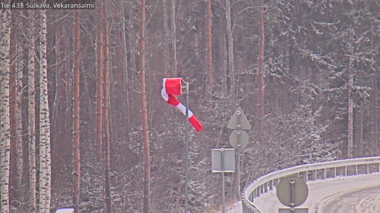 Weather Camera Image Väg 438, Sulkava, Vekaransalmi, Sulkava, Etelä-Savo