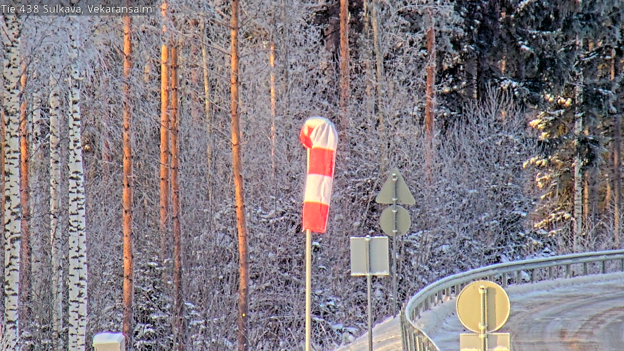 Weather Camera Image Väg 438, Sulkava, Vekaransalmi, Sulkava, Etelä-Savo