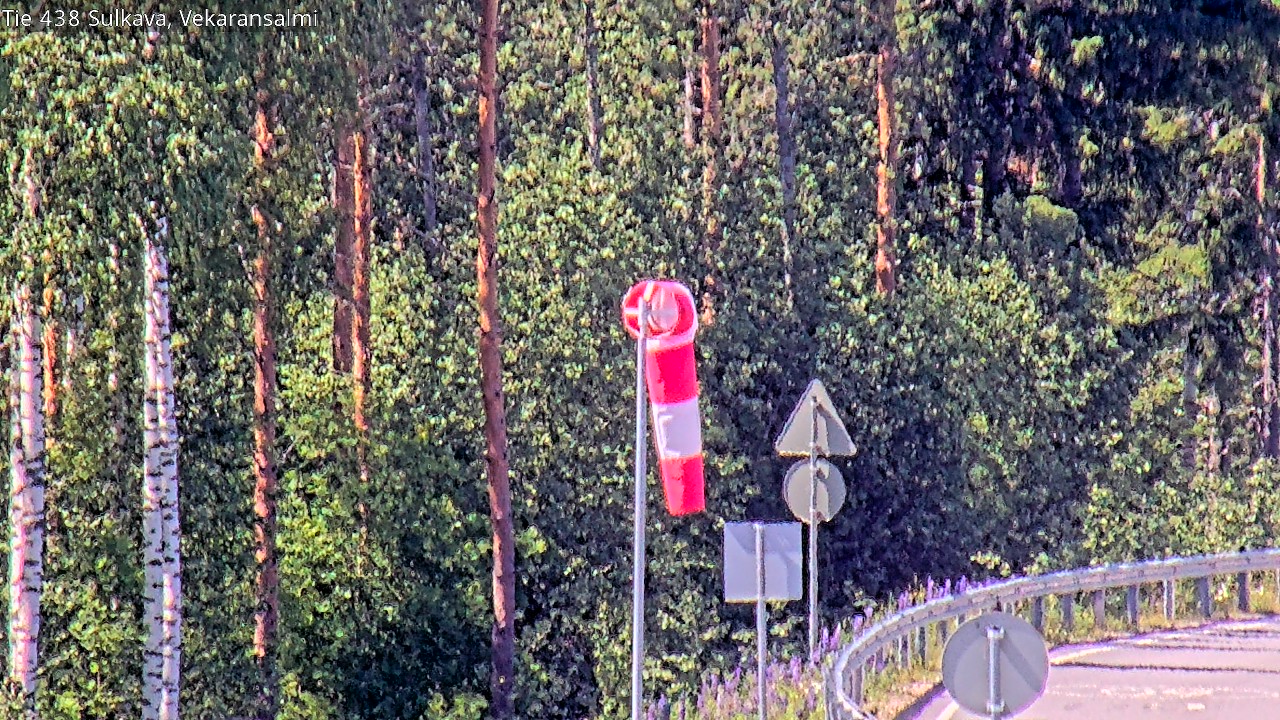 Weather Camera Image Väg 438, Sulkava, Vekaransalmi, Sulkava, Etelä-Savo