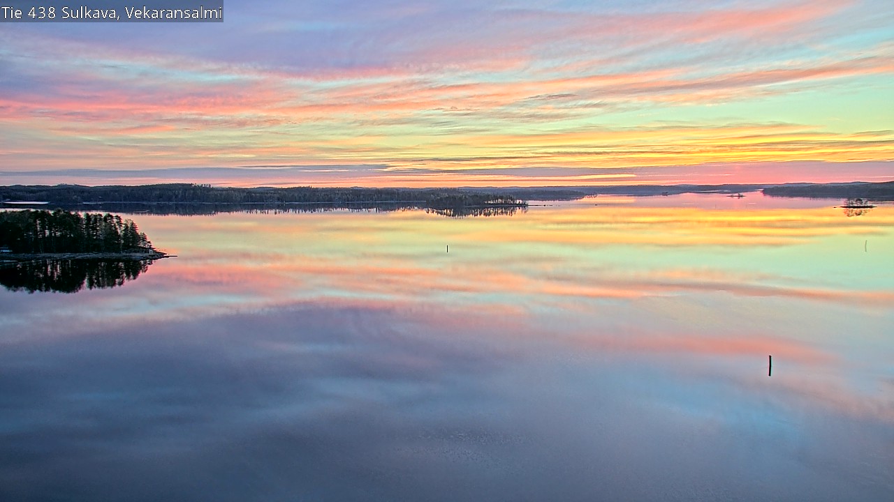 Weather Camera Image Väg 438, Sulkava, Vekaransalmi, Sulkava, Etelä-Savo