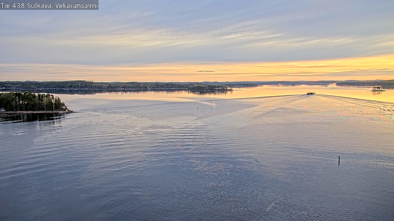Weather Camera Image Väg 438, Sulkava, Vekaransalmi, Sulkava, Etelä-Savo