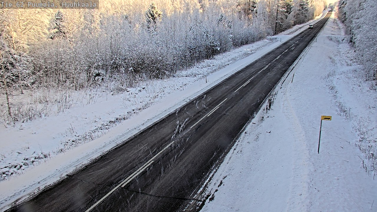 Weather Camera Image Väg 62 Puumala, Huuhkaala, Puumala, Etelä-Savo
