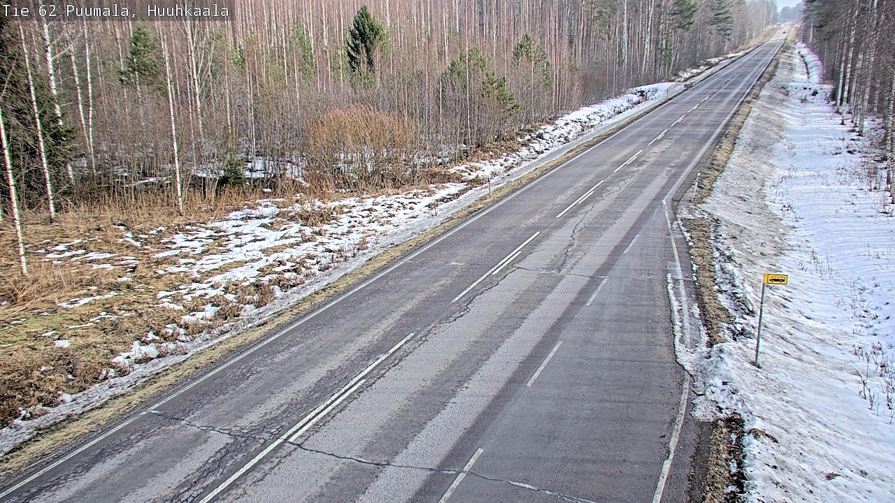 Weather Camera Image Väg 62 Puumala, Huuhkaala, Puumala, Etelä-Savo