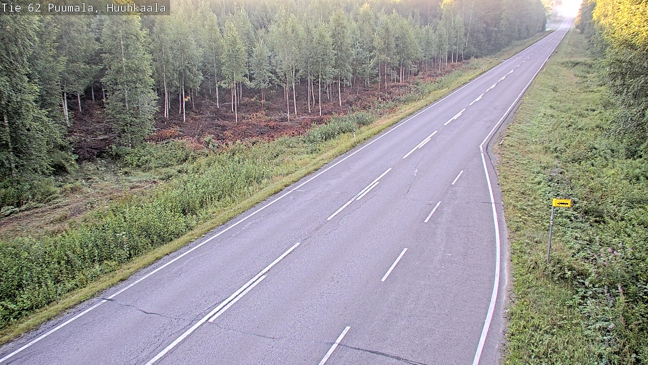 Weather Camera Image Road 62 Puumala, Huuhkaala, Puumala, Etelä-Savo