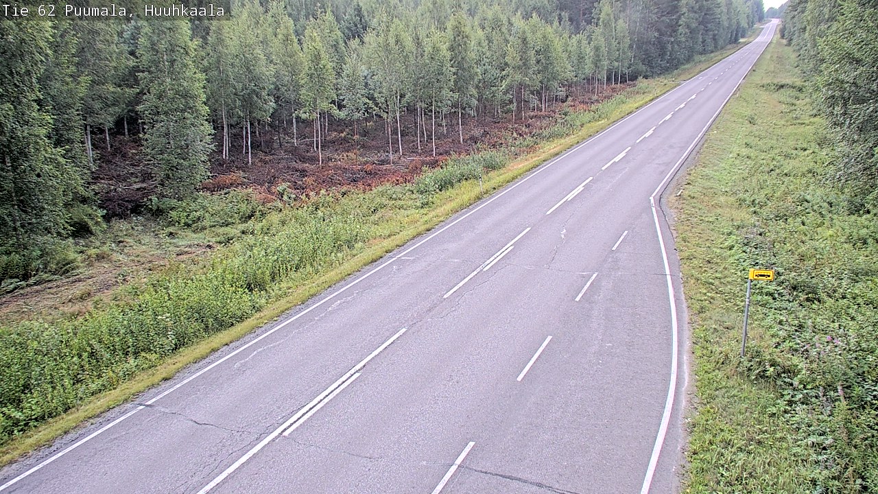 Weather Camera Image Road 62 Puumala, Huuhkaala, Puumala, Etelä-Savo
