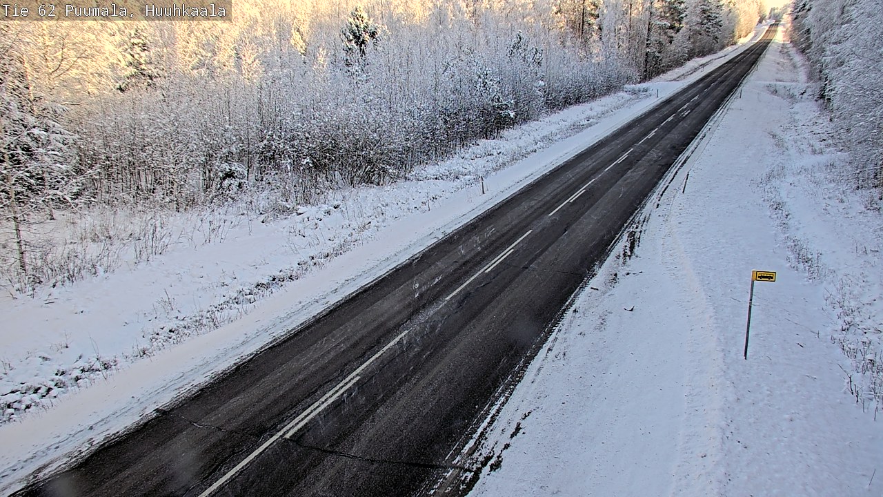 Weather Camera Image Väg 62 Puumala, Huuhkaala, Puumala, Etelä-Savo