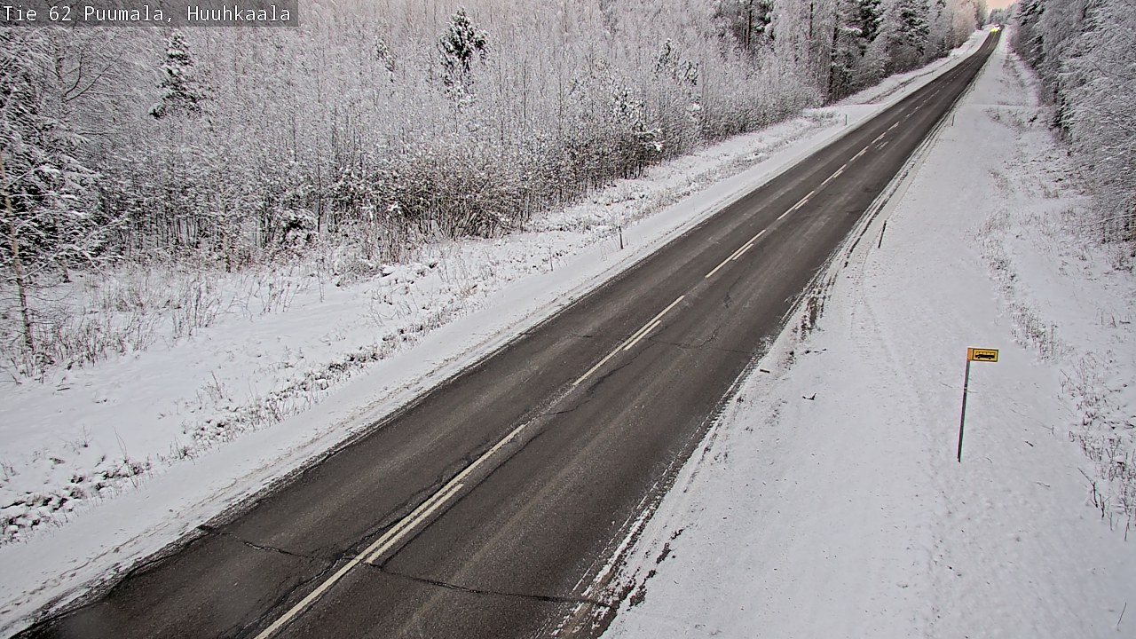 Weather Camera Image Väg 62 Puumala, Huuhkaala, Puumala, Etelä-Savo