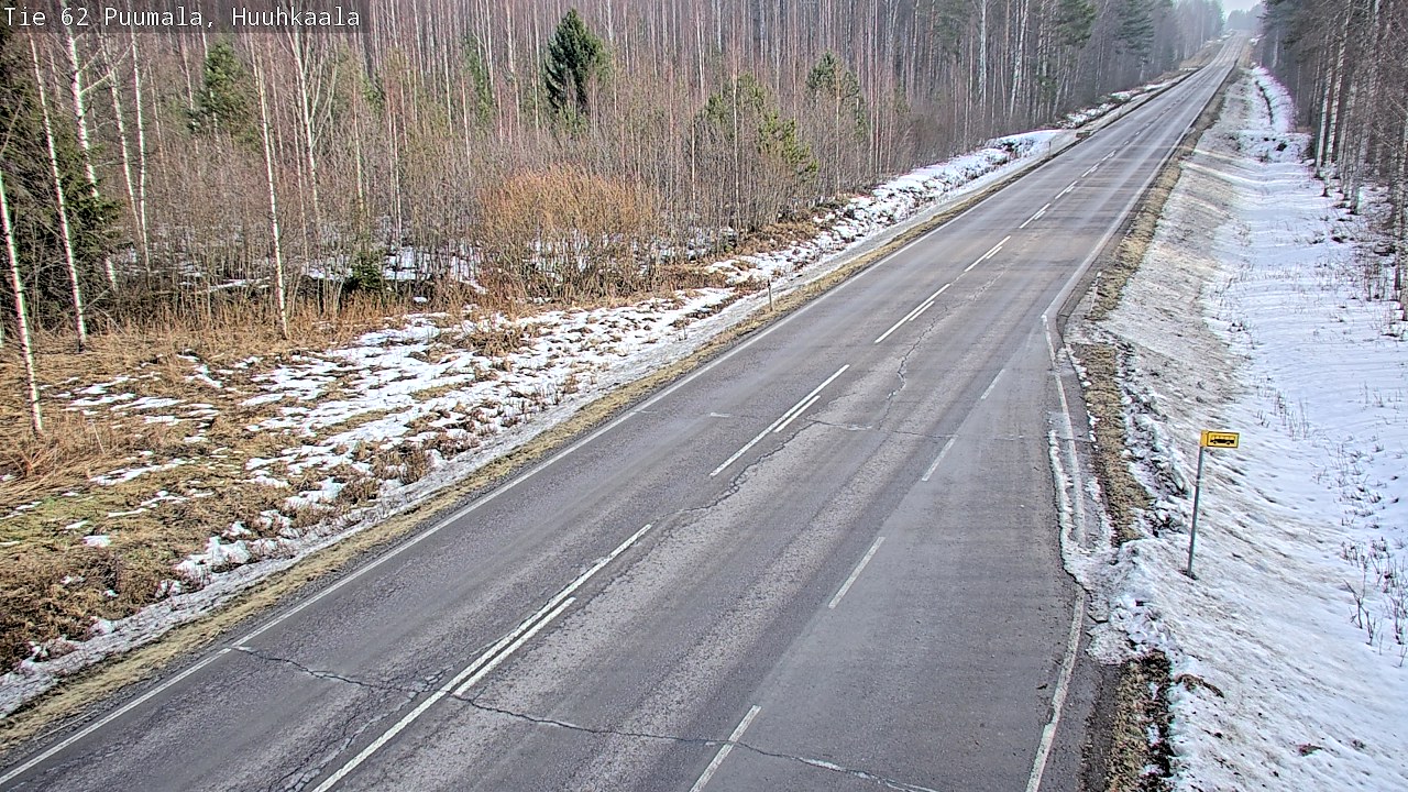 Weather Camera Image Väg 62 Puumala, Huuhkaala, Puumala, Etelä-Savo