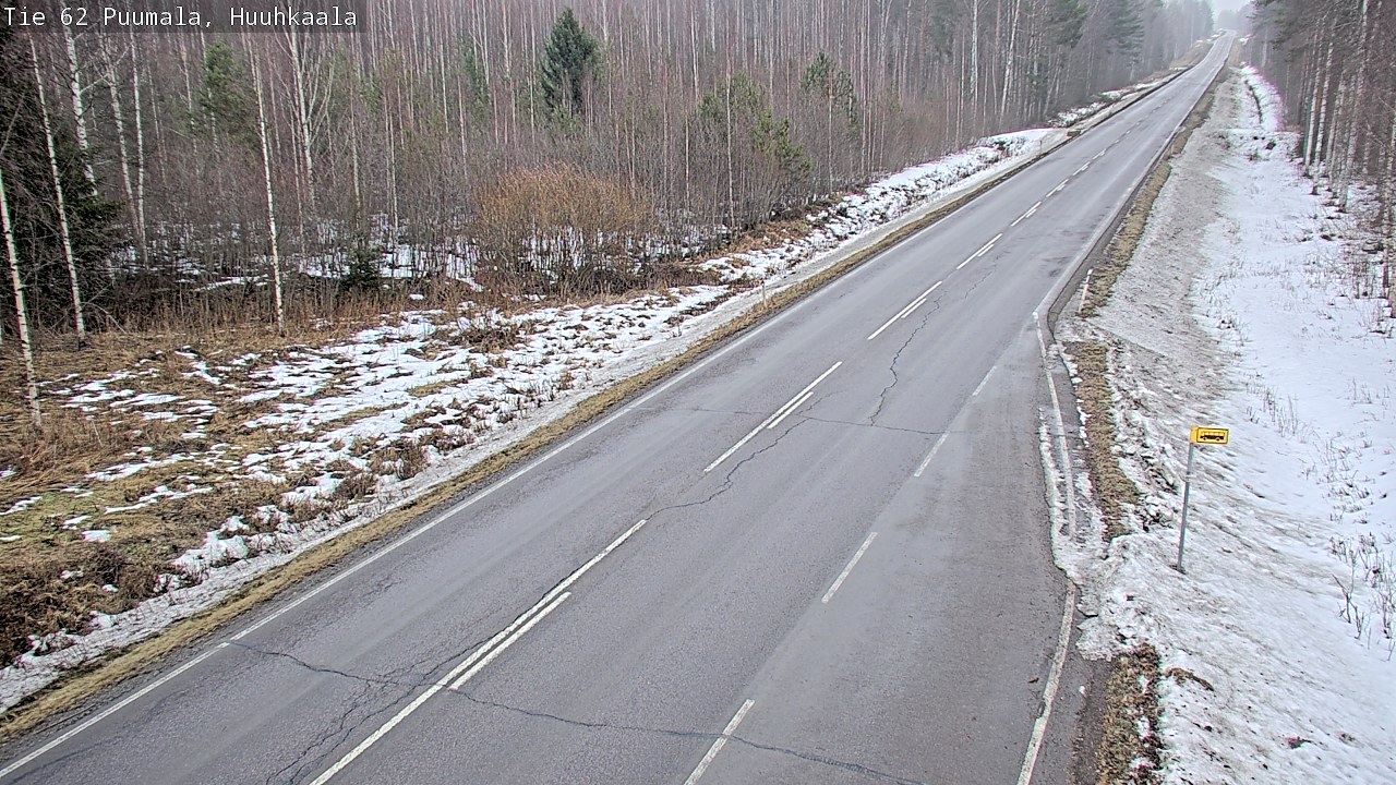 Weather Camera Image Väg 62 Puumala, Huuhkaala, Puumala, Etelä-Savo