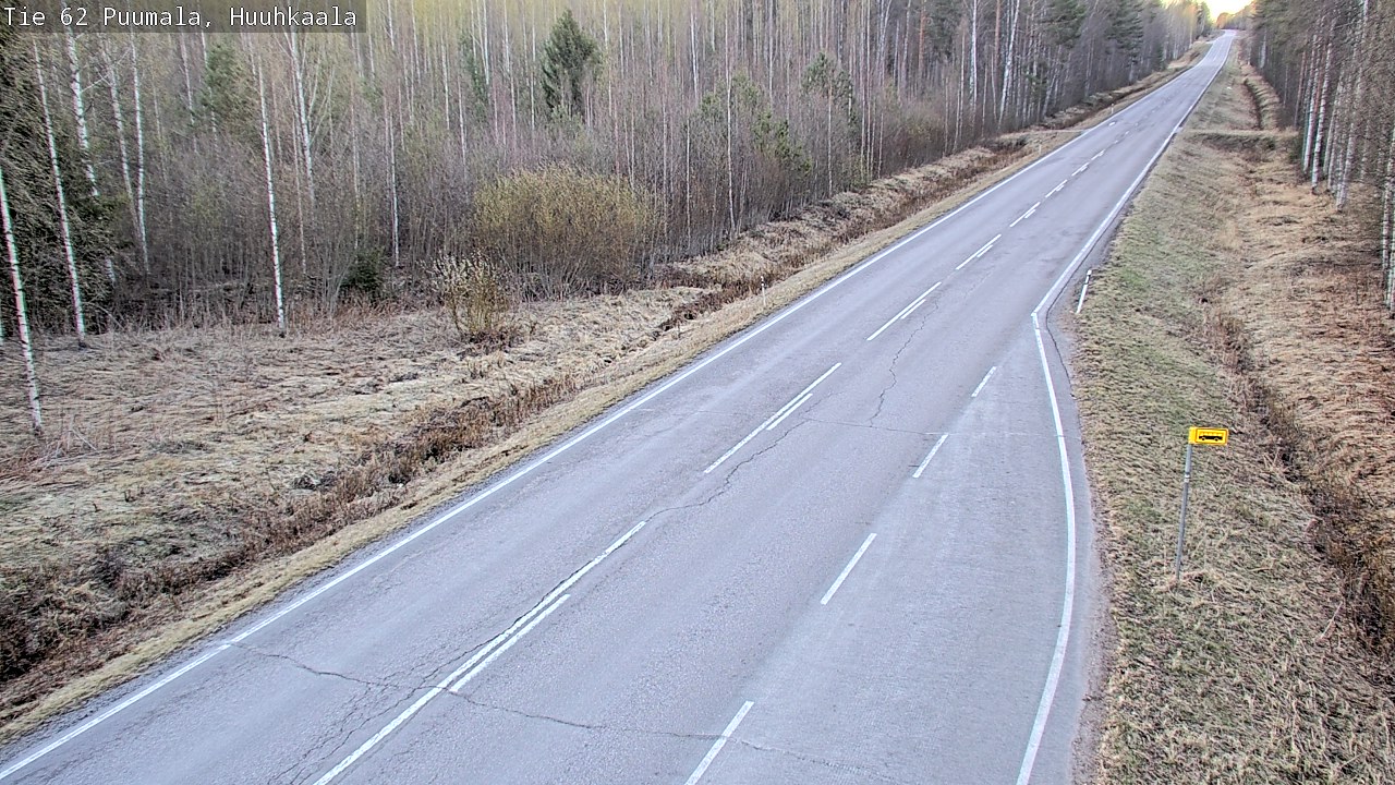 Weather Camera Image Väg 62 Puumala, Huuhkaala, Puumala, Etelä-Savo
