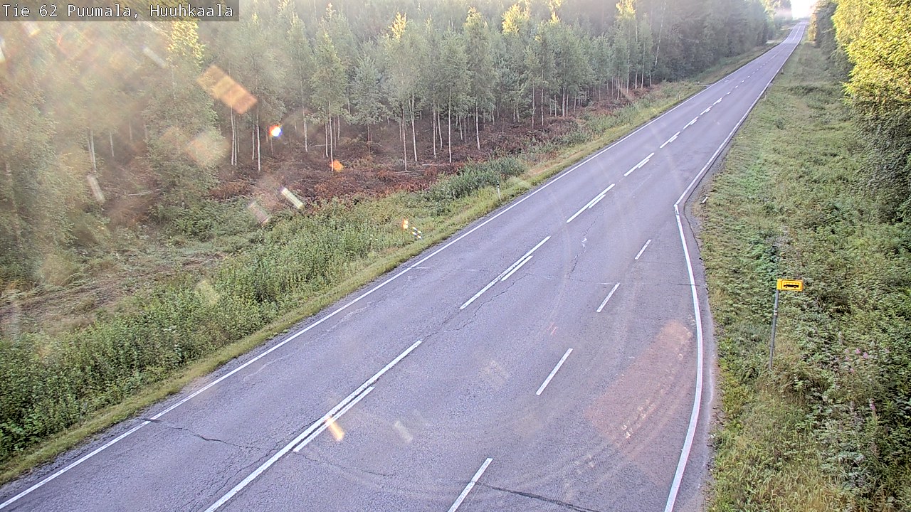 Weather Camera Image Road 62 Puumala, Huuhkaala, Puumala, Etelä-Savo
