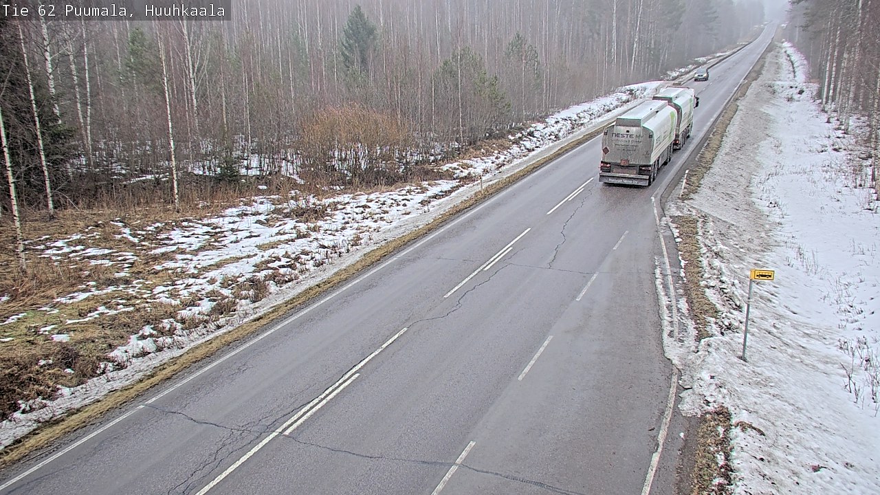 Weather Camera Image Väg 62 Puumala, Huuhkaala, Puumala, Etelä-Savo