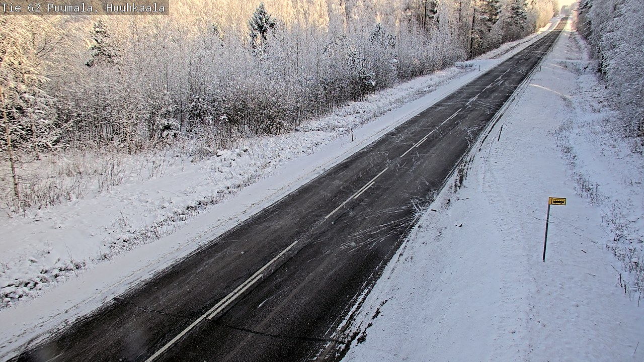 Weather Camera Image Väg 62 Puumala, Huuhkaala, Puumala, Etelä-Savo