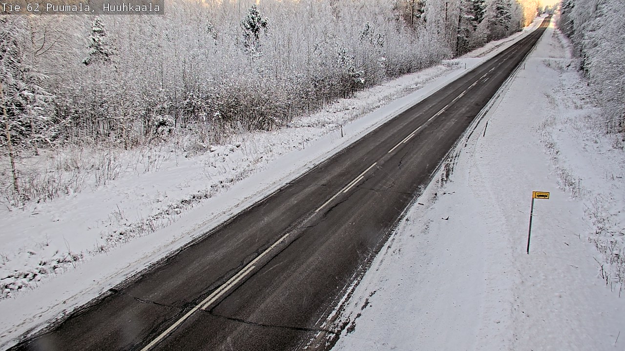 Weather Camera Image Väg 62 Puumala, Huuhkaala, Puumala, Etelä-Savo