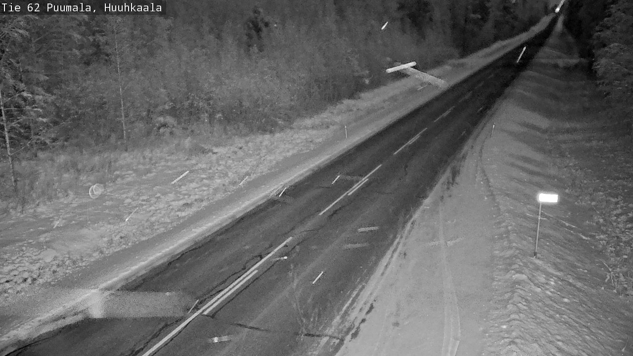 Weather Camera Image Väg 62 Puumala, Huuhkaala, Puumala, Etelä-Savo