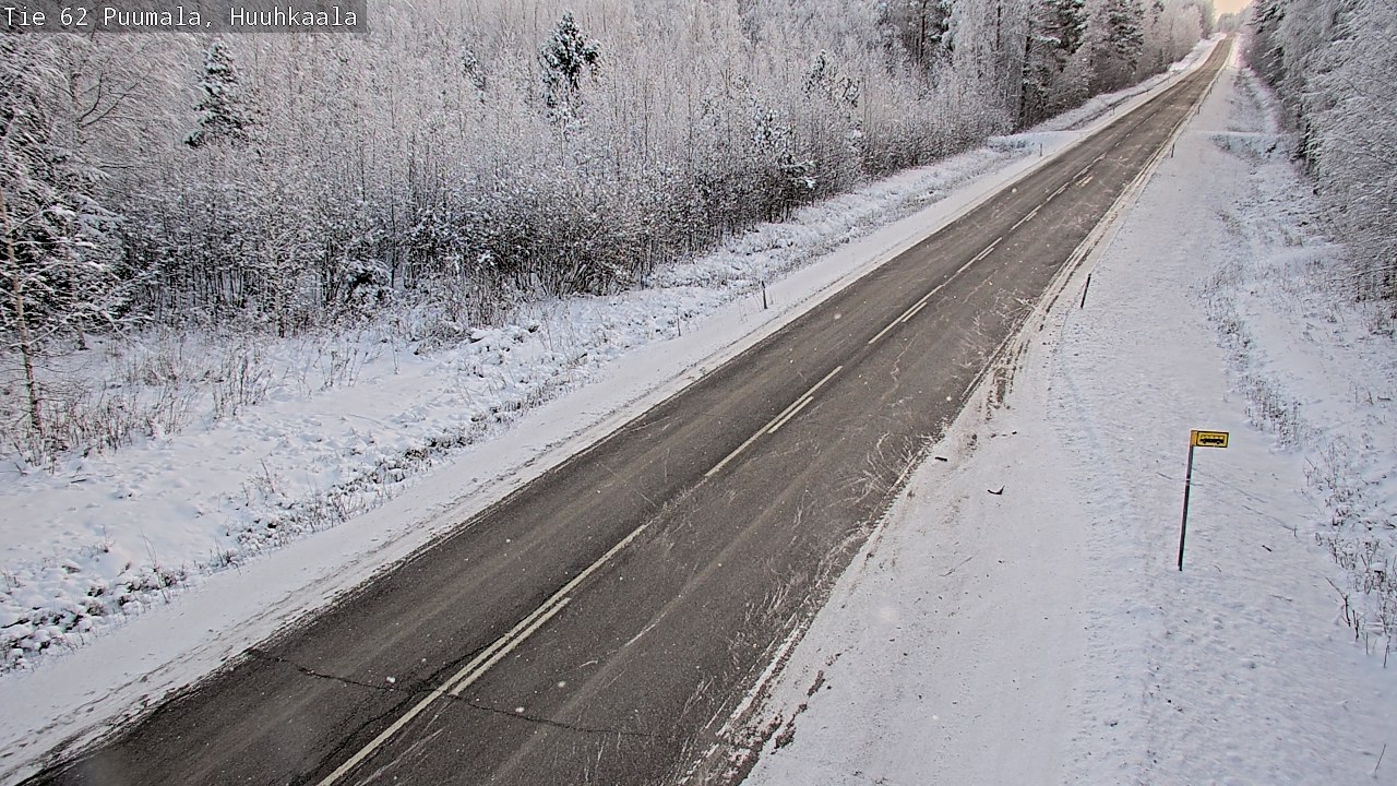 Weather Camera Image Väg 62 Puumala, Huuhkaala, Puumala, Etelä-Savo