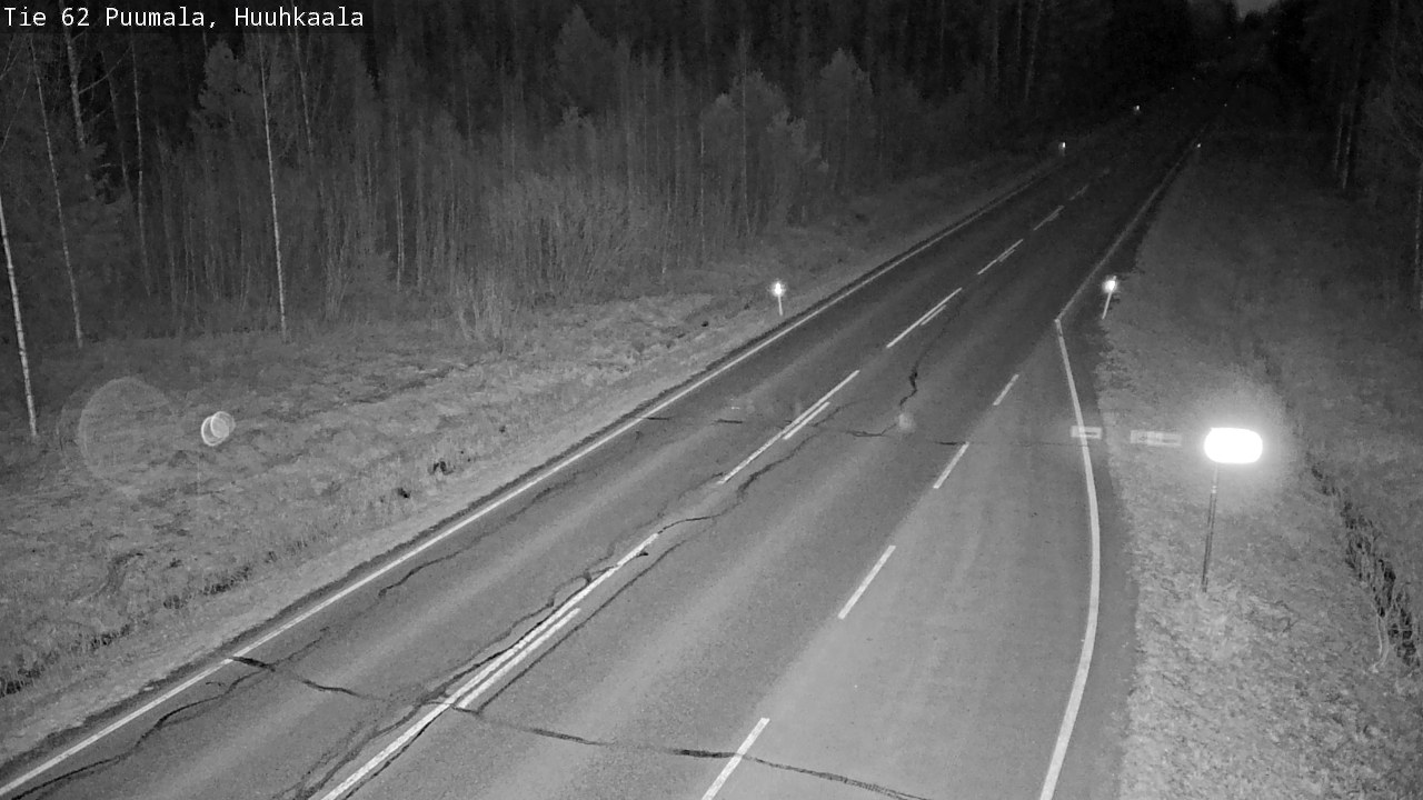 Weather Camera Image Väg 62 Puumala, Huuhkaala, Puumala, Etelä-Savo
