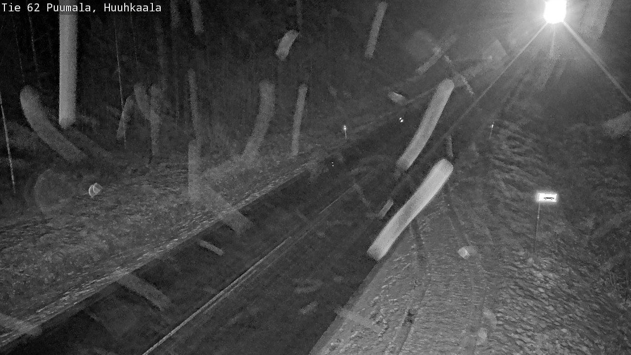 Weather Camera Image Väg 62 Puumala, Huuhkaala, Puumala, Etelä-Savo