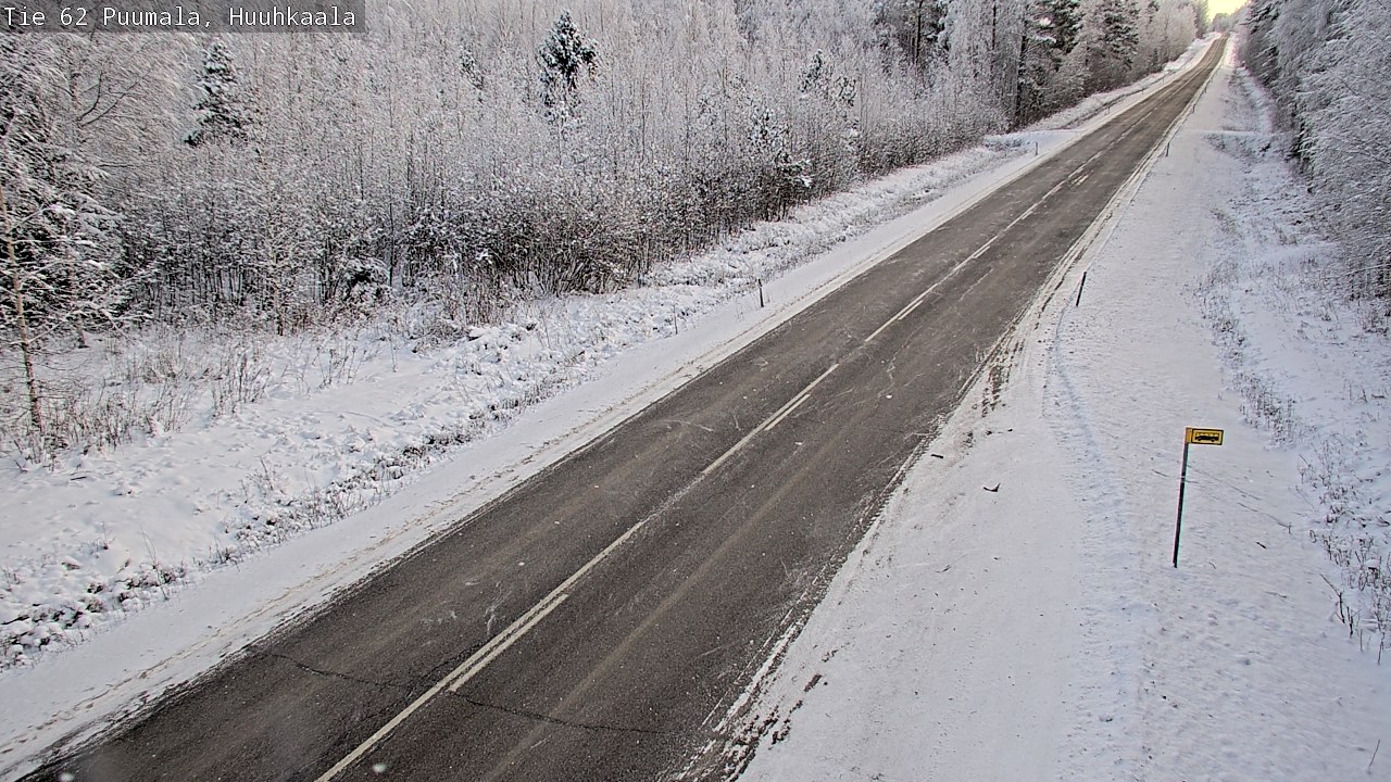 Weather Camera Image Väg 62 Puumala, Huuhkaala, Puumala, Etelä-Savo