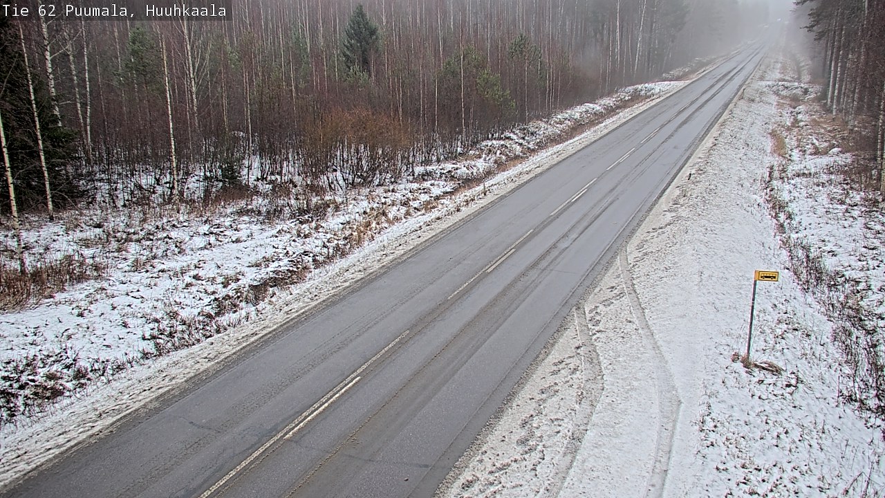 Weather Camera Image Väg 62 Puumala, Huuhkaala, Puumala, Etelä-Savo