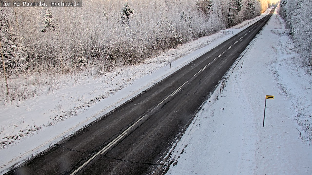 Weather Camera Image Väg 62 Puumala, Huuhkaala, Puumala, Etelä-Savo