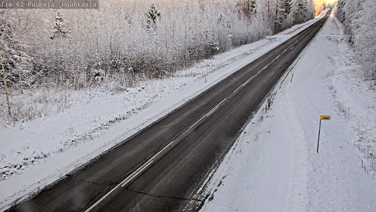 Weather Camera Image Väg 62 Puumala, Huuhkaala, Puumala, Etelä-Savo
