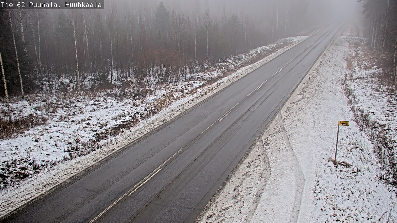 Weather Camera Image Väg 62 Puumala, Huuhkaala, Puumala, Etelä-Savo
