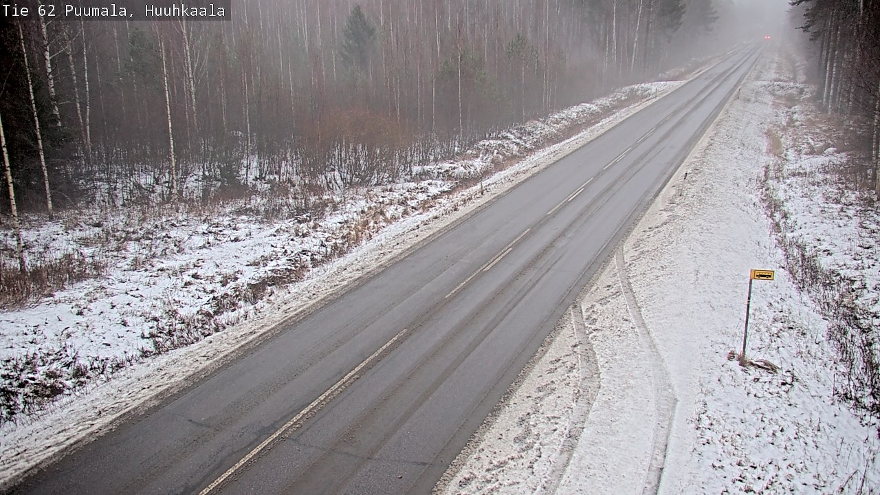 Weather Camera Image Väg 62 Puumala, Huuhkaala, Puumala, Etelä-Savo