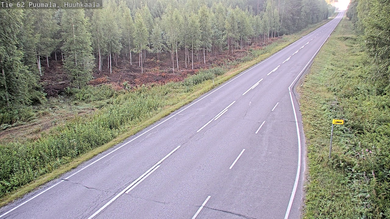Weather Camera Image Road 62 Puumala, Huuhkaala, Puumala, Etelä-Savo
