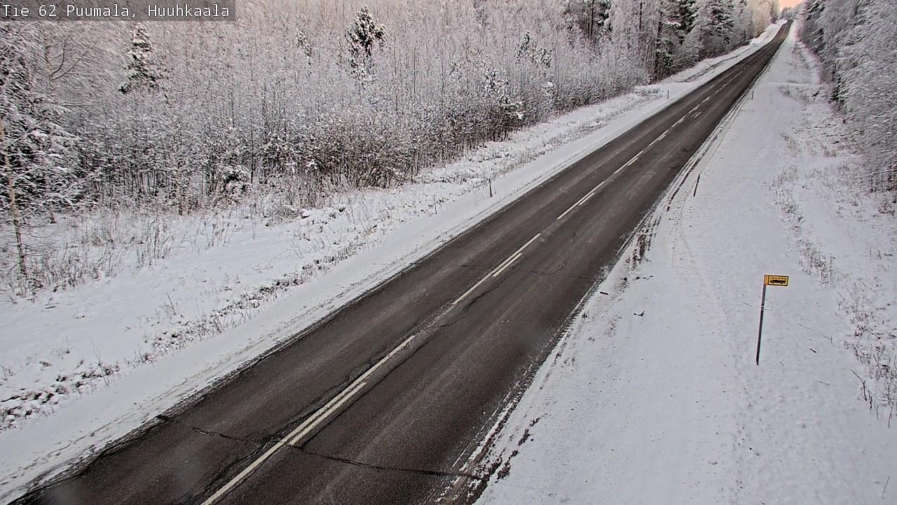 Weather Camera Image Väg 62 Puumala, Huuhkaala, Puumala, Etelä-Savo