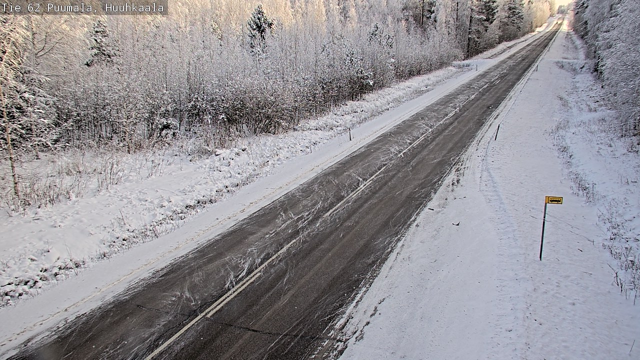 Weather Camera Image Väg 62 Puumala, Huuhkaala, Puumala, Etelä-Savo
