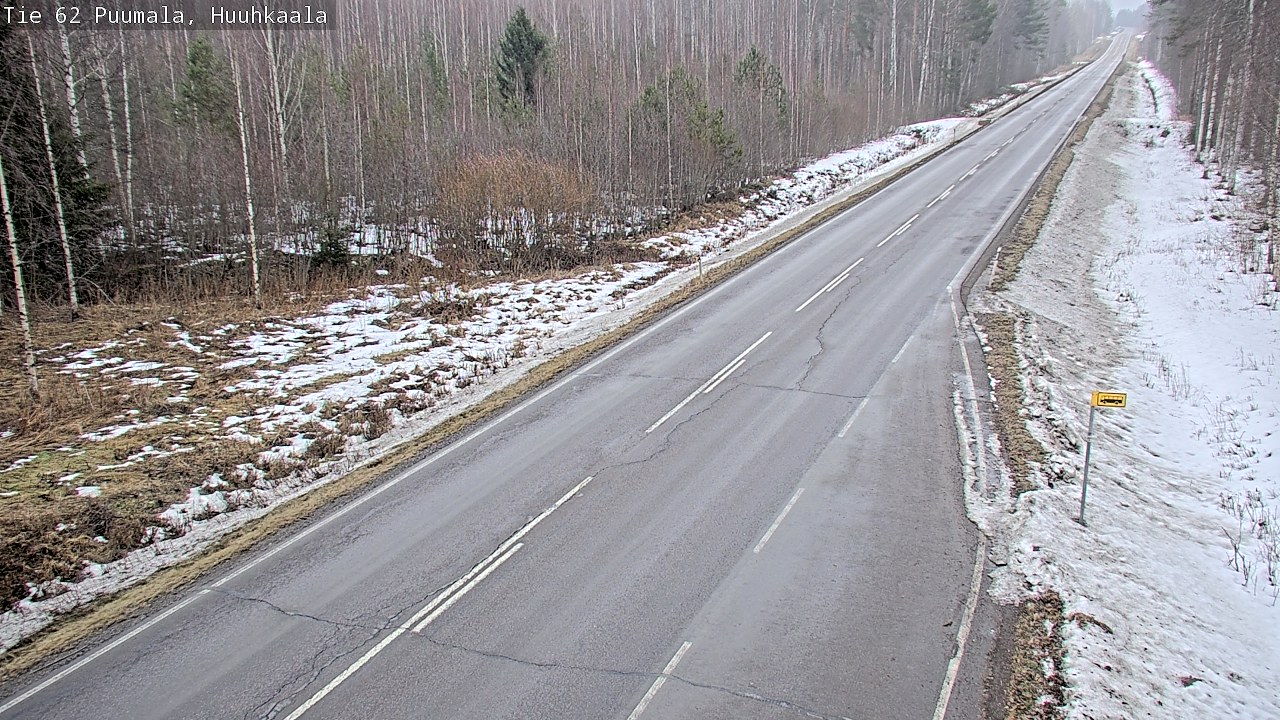 Weather Camera Image Väg 62 Puumala, Huuhkaala, Puumala, Etelä-Savo