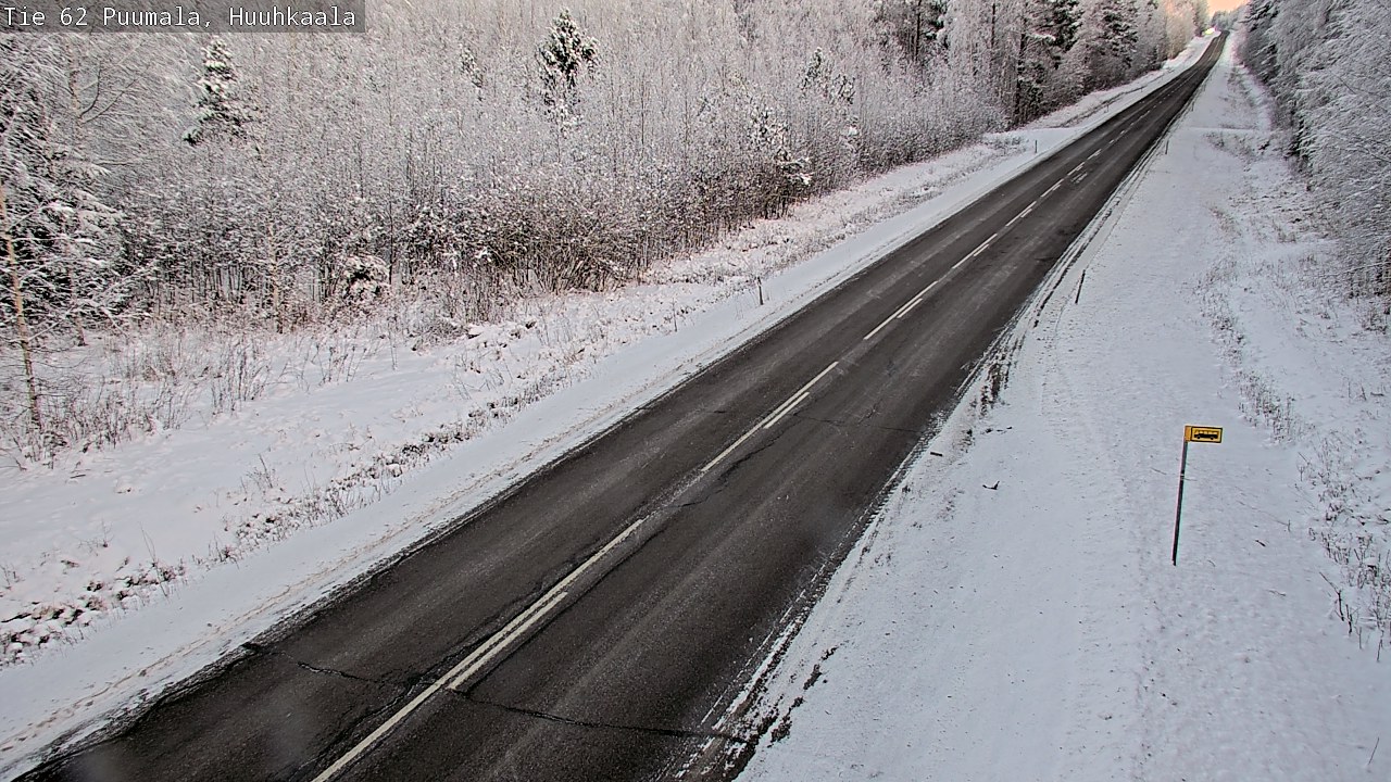 Weather Camera Image Väg 62 Puumala, Huuhkaala, Puumala, Etelä-Savo